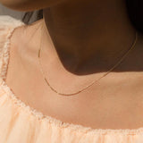 18K Short Shimmer Adjustable Necklace