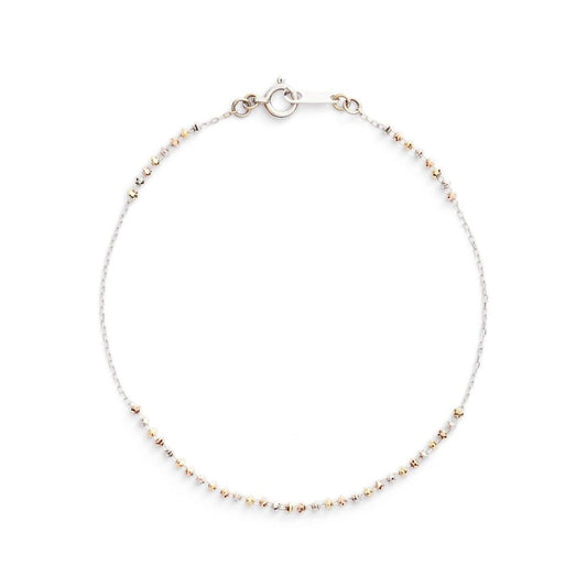 18K White Shimmer Line Bracelet