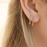 Shimmer Rectangular Earrings