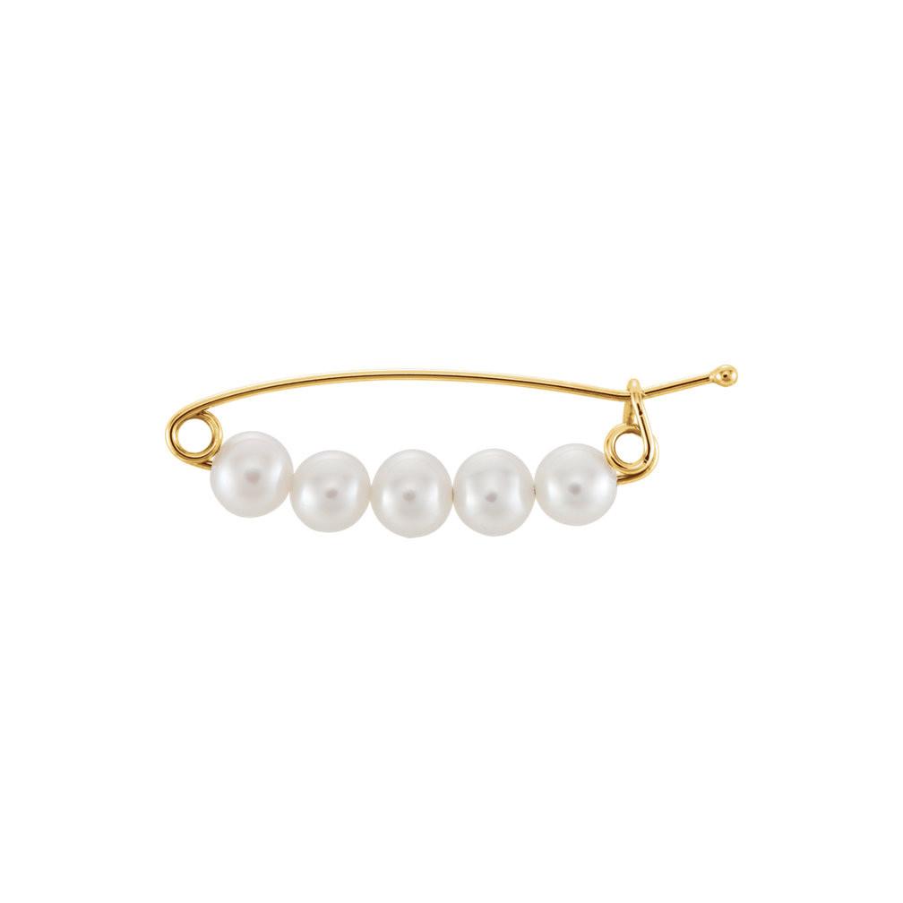 Five Pearl Brooch