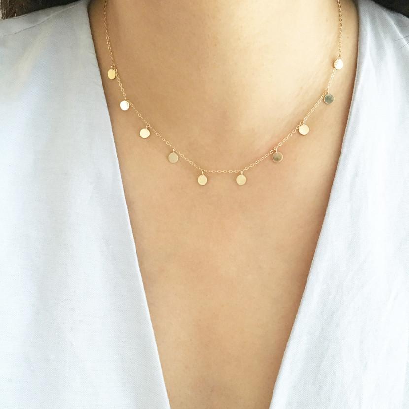 14K Confetti Necklace