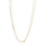 Double Box Shimmer Chain Necklace