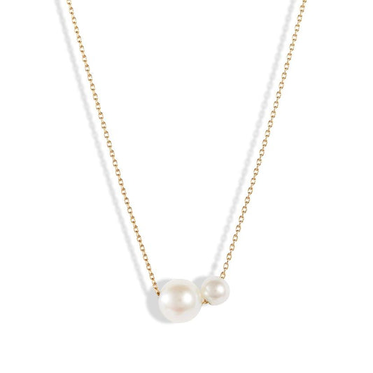 Double Pearl Necklace