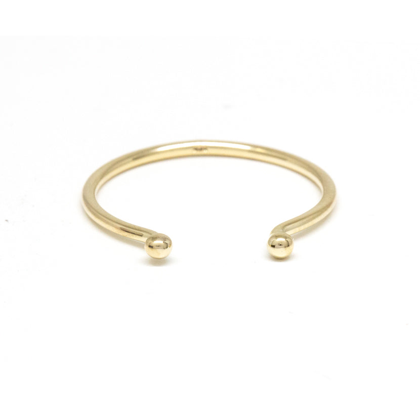 Gold Dot Open Ring