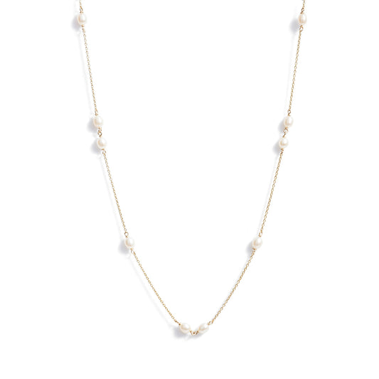 Spaced Keshi Pearl Necklace