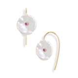 Petal Pearl Pink Sapphire Earrings