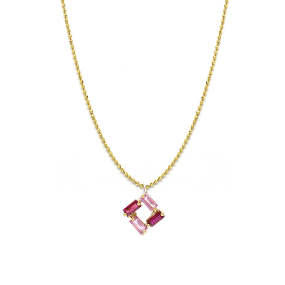 Square Baguette Necklace