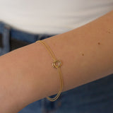 Twin Gold Orb Bracelet