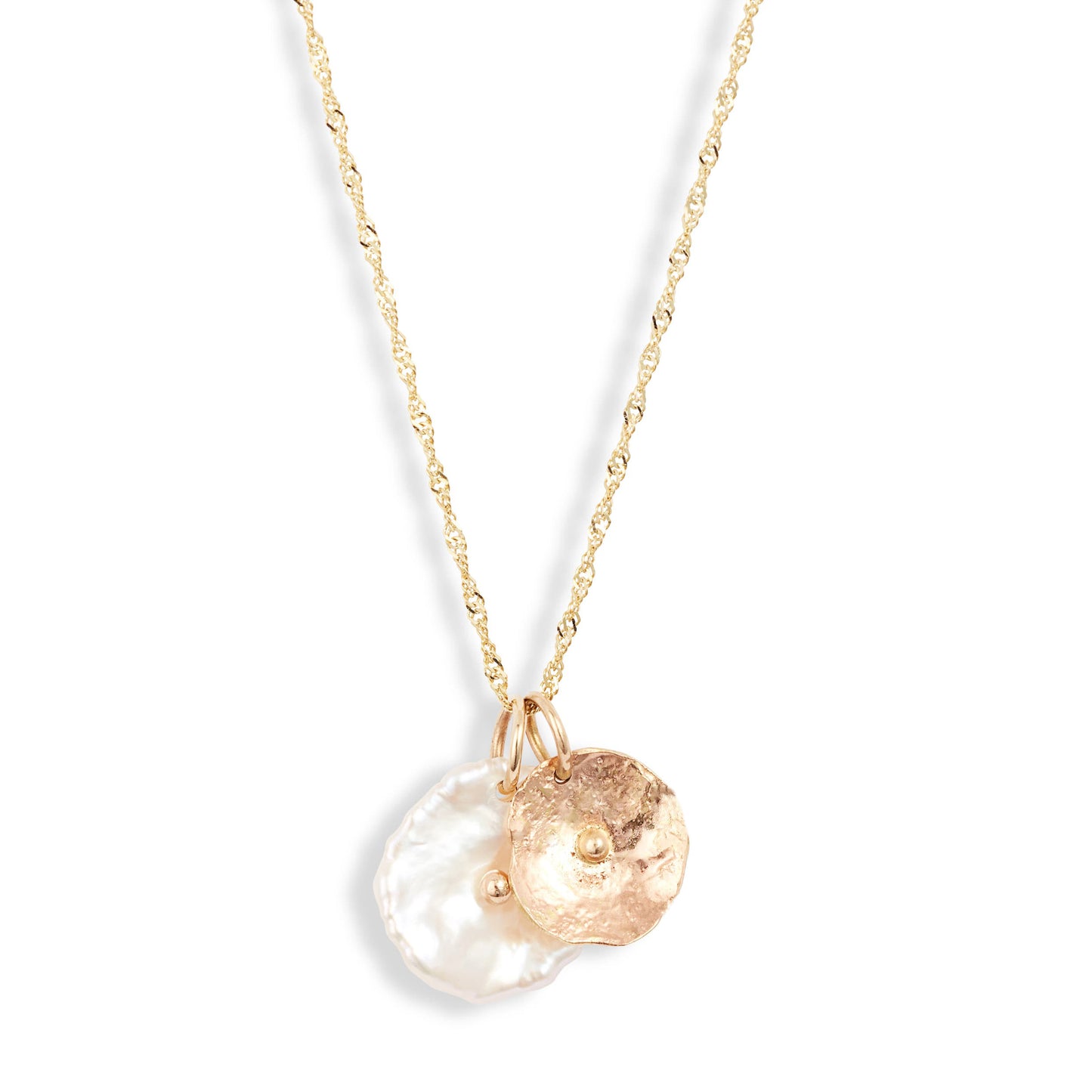 Duo Petal Pendant Necklace