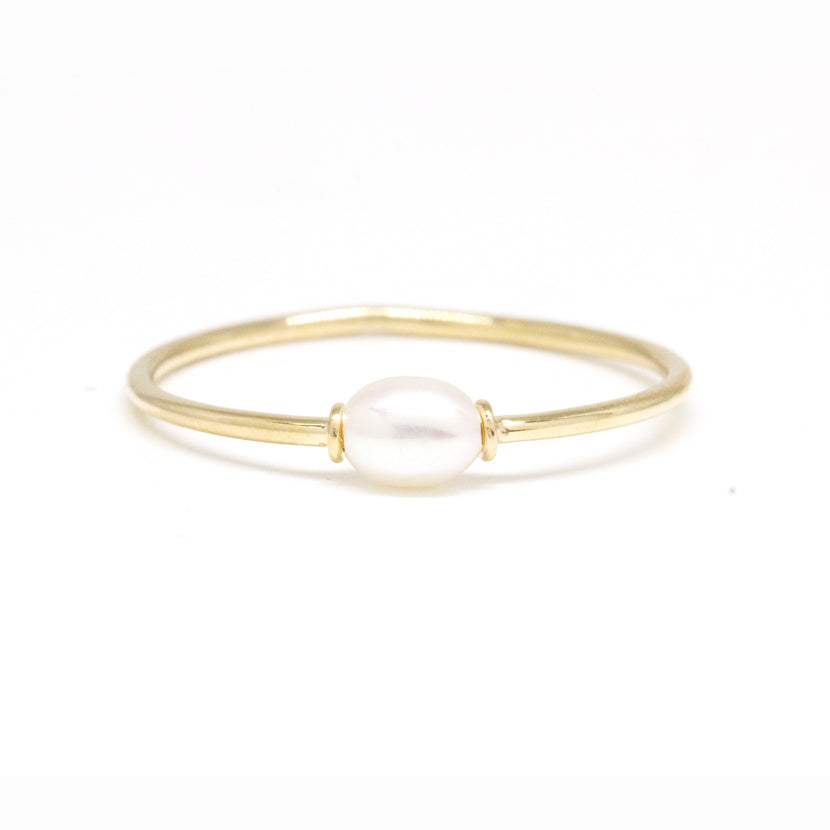 Petite Keshi Pearl Ring