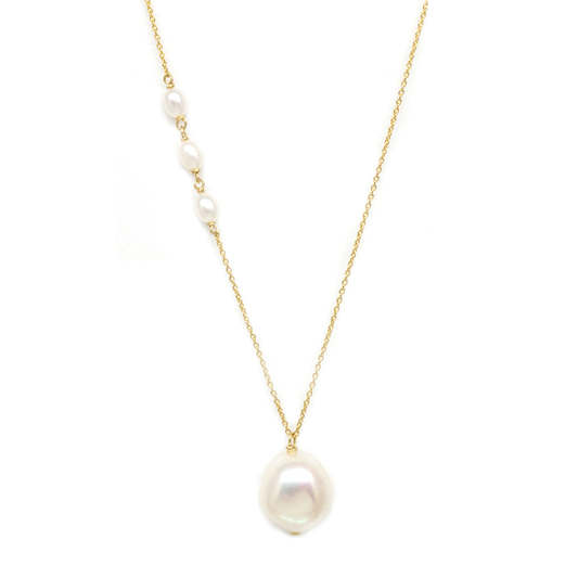 Baroque Pearl Drop Pendant Necklace