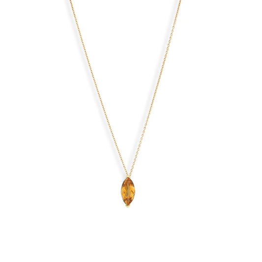 Marquise Gem Pendant Necklace