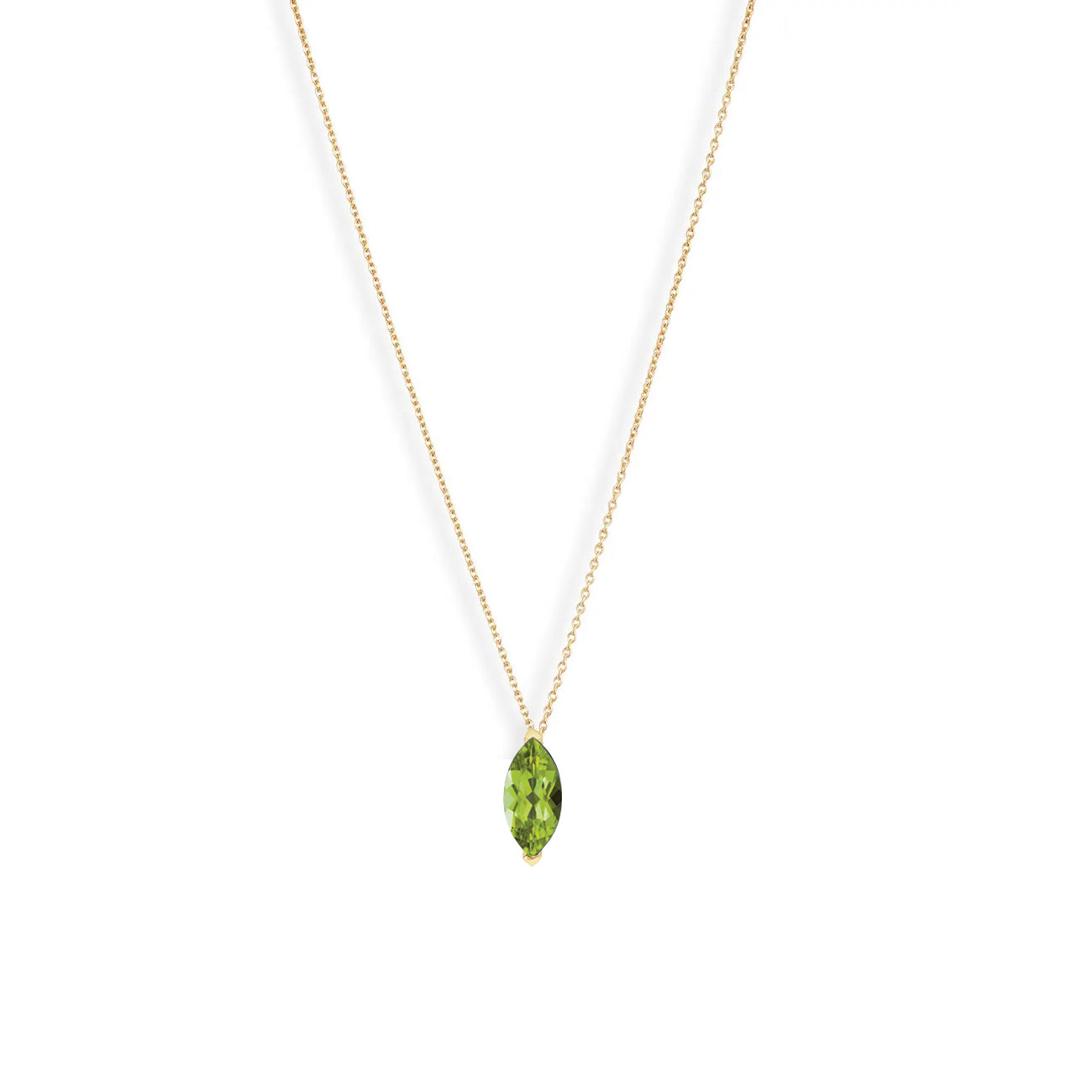 Marquise Gem Pendant Necklace