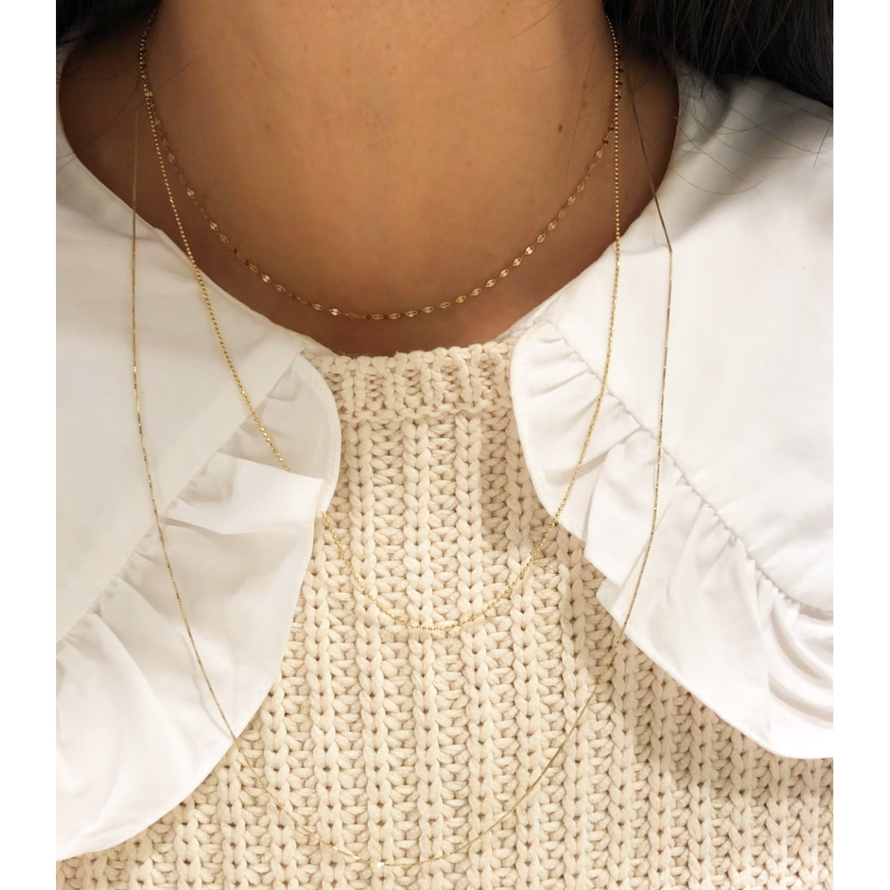 Petitie Box Chain Necklace